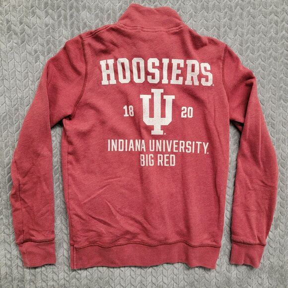 PINK Victoria's Secret ¼ Zip Women's Sweater Size Small Indiana Hoosiers Big Red - Picture 7 of 9